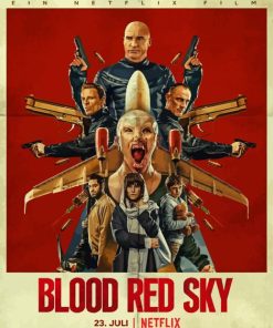 Blood Red Sky Movie Poster Diamond Paintings