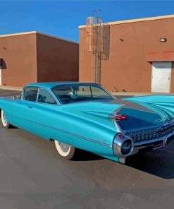 Blue Cadillac 1959 Diamond Paintings