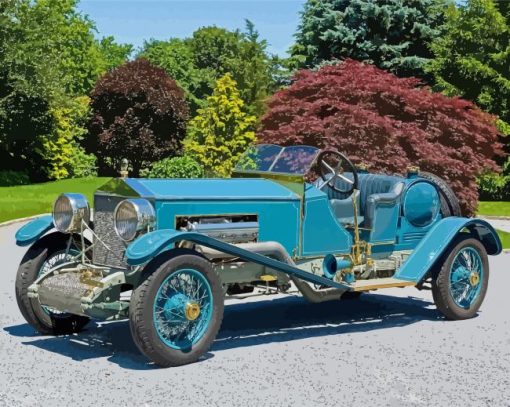 Blue Hispano Suiza H6 Diamond Paintings