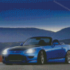 Blue Honda S2000 Car Diamond Paintings