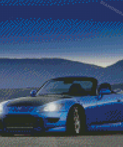 Blue Honda S2000 Car Diamond Paintings