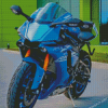 Blue Yamaha YZF R1 Diamond Paintings