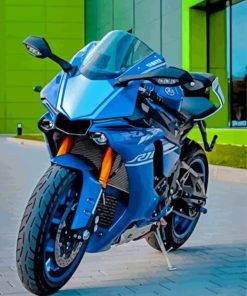 Blue Yamaha YZF R1 Diamond Paintings