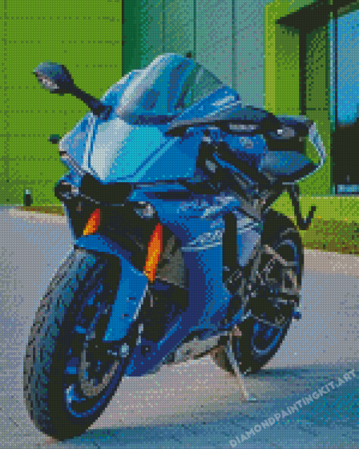 Blue Yamaha YZF R1 Diamond Paintings