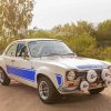 Blue And White Ford Escort RS 2000 Diamond Paintings