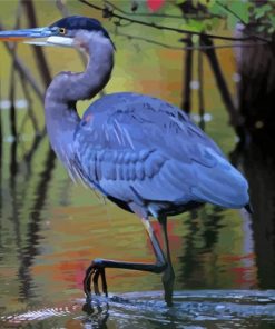 Blue Crane Diamond Paintings