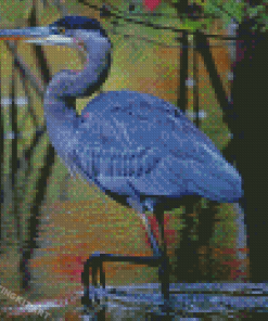 Blue Crane Diamond Paintings