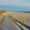 Boardwalk In Sandy Neck Beach Diamond Paintings