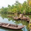 Boats In Mekong Delta River Diamond Paintings