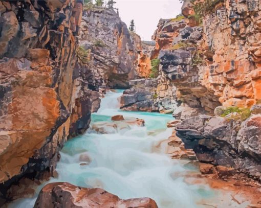 Bow Glacier Falls Diamond Paintings