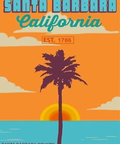 California Santa Barbara Poster Diamond Paintings