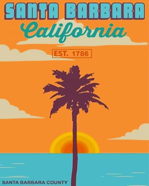 California Santa Barbara Poster Diamond Paintings