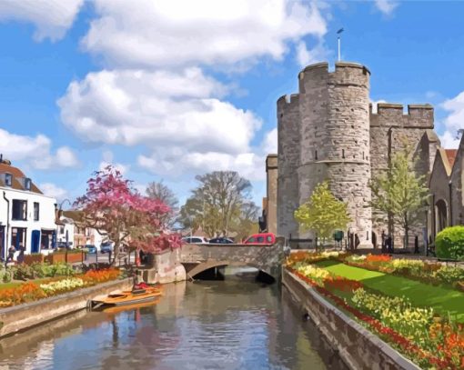 Canterbury City Buildings Diamond Paintings