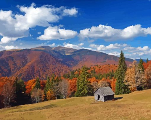 Carpathian Mountains Autumn Diamond Paintings