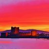 Carrickfergus Castle At Sunset Diamond Paintings