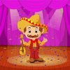 Cartoon Man In Sombrero Diamond Paintings