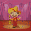 Cartoon Man In Sombrero Diamond Paintings