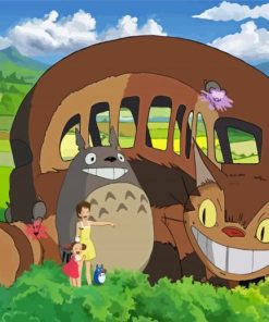 Catbus My Neighbor Totoro Studio Ghibli Diamond Paintings