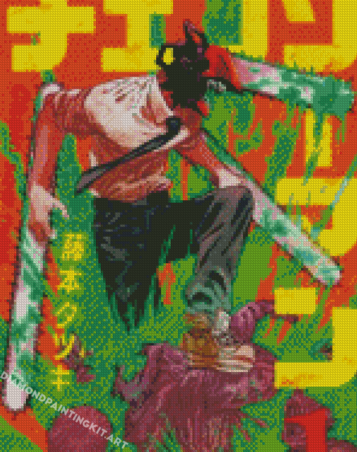 Chainsaw Man Manga Serie Diamond Paintings