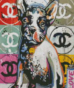 Chanel Dog Art Diamond Paintings