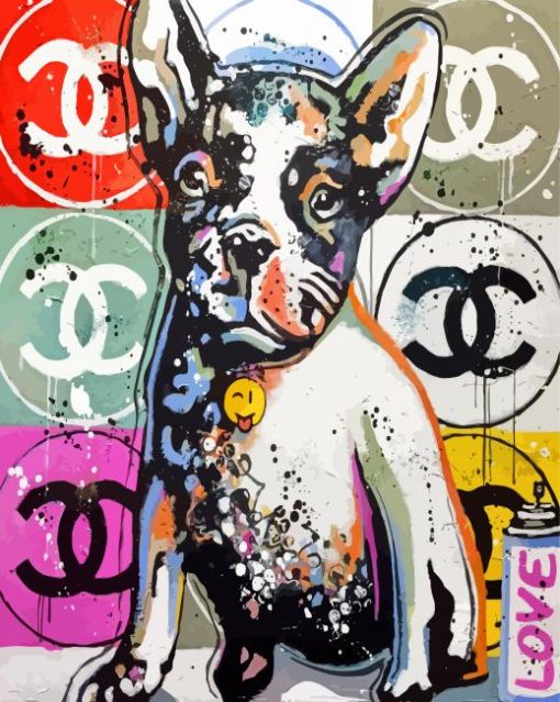 Chanel Dog Art Diamond Paintings