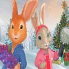 Christmas Peter Rabbit Diamond Paintings