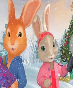 Christmas Peter Rabbit Diamond Paintings