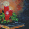 Christmas Candle Diamond Paintings