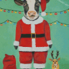 Christmas Cow Santa Diamond Paintings