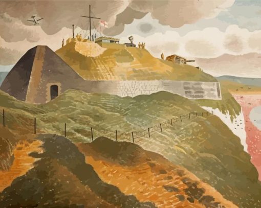 Coastal Defences By Eric Ravilious Diamond Paintings