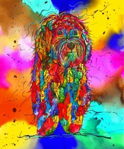 Cockapoo Abstract Diamond Paintings