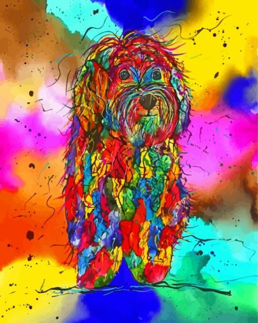 Cockapoo Abstract Diamond Paintings