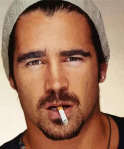 Colin Farrell Smoking Diamond Paintings