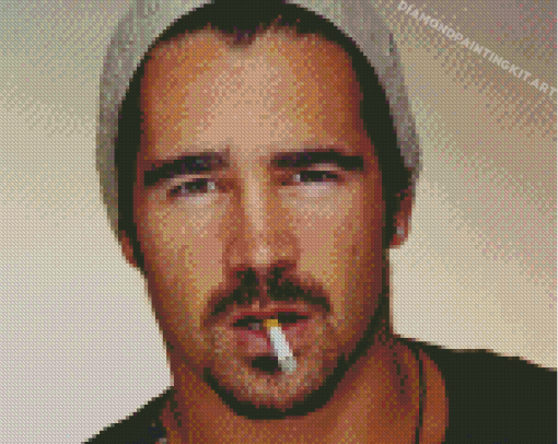 Colin Farrell Smoking Diamond Paintings