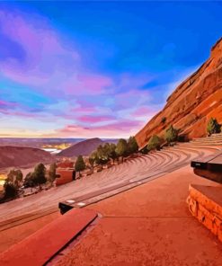 Colorado Red Rocks And Amphitheatre Diamond Paintings