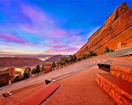 Colorado Red Rocks And Amphitheatre Diamond Paintings