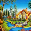 Cottage Dream Jigsaw Puzzle Diamond Paintings