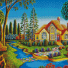 Cottage Dream Jigsaw Puzzle Diamond Paintings