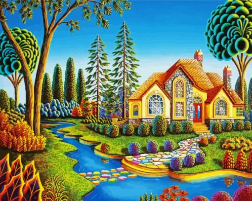 Cottage Dream Jigsaw Puzzle Diamond Paintings