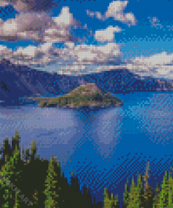 Crater Lake Oregon Diamond Paintings