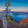 Crater Lake View Diamond Paintings