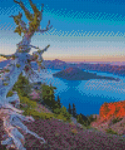 Crater Lake View Diamond Paintings