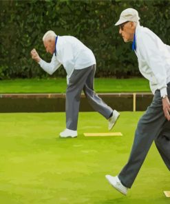 Crown Green Bowls Sport Players Diamond Paintings