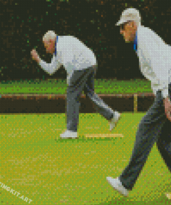 Crown Green Bowls Sport Players Diamond Paintings