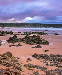 Cullen Beach Scotland Diamond Paintings