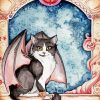 Cute Bat Cat Diamond Paintings