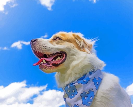 Cute Great Pyrenees Diamond Paintings