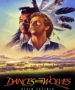 Dances With Wolves Movie Poster Diamond Paintings