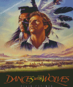 Dances With Wolves Movie Poster Diamond Paintings