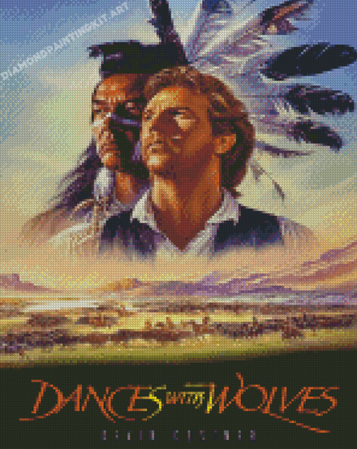 Dances With Wolves Movie Poster Diamond Paintings